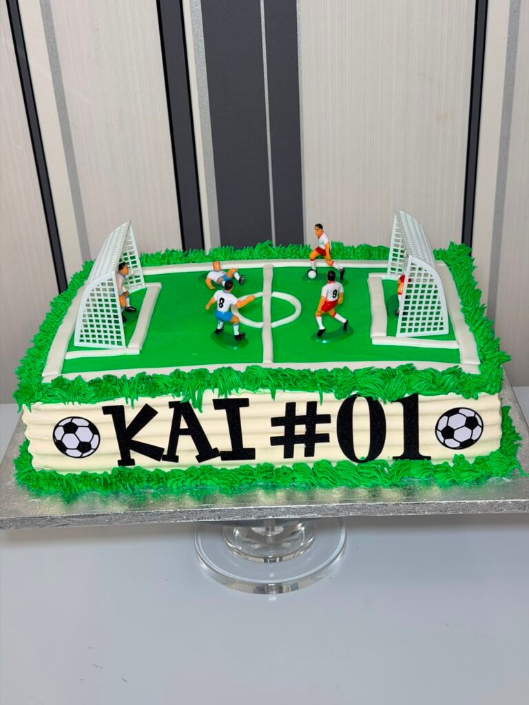 Soccer Stadium Birthday Cake"