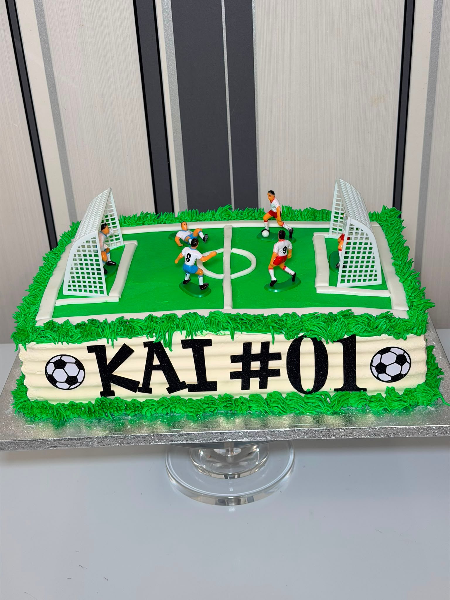 Soccer Stadium Birthday Cake"