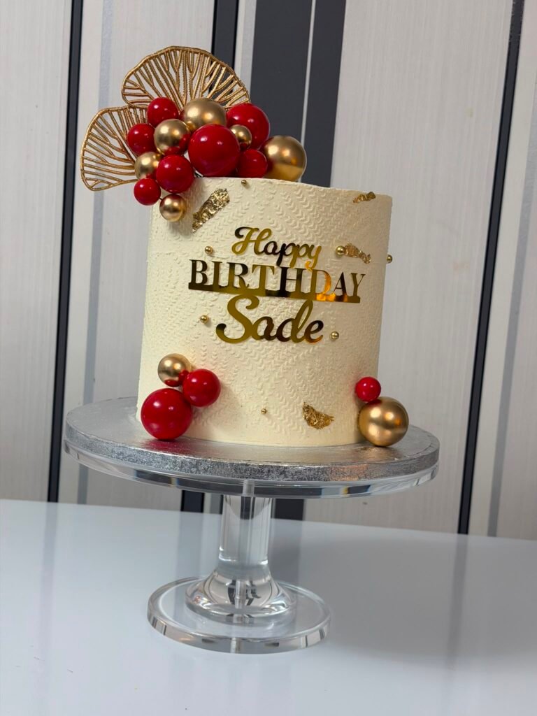 Scarlet & Gold Majesty Cake