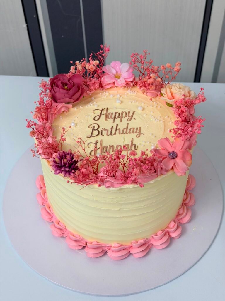 Blush Garden Floral Cake